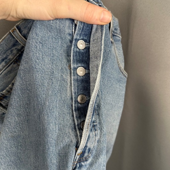 Levi Strauss 501 xx Jeans Mens 42x32 Blue Classic Button Fly Straight Leg Denim - Picture 9 of 9